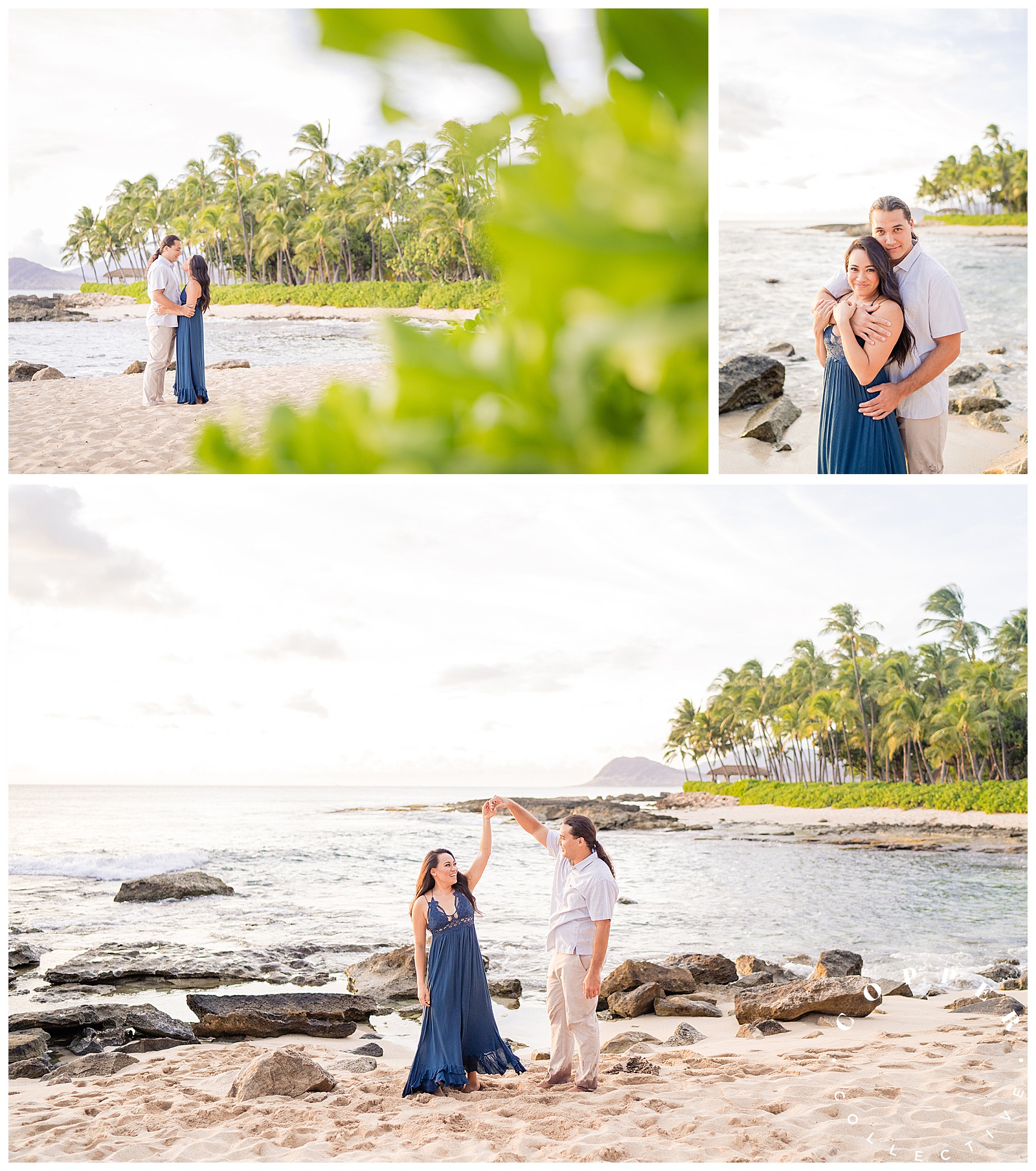 Bride and Groom dancing on the Beach in KoOlina