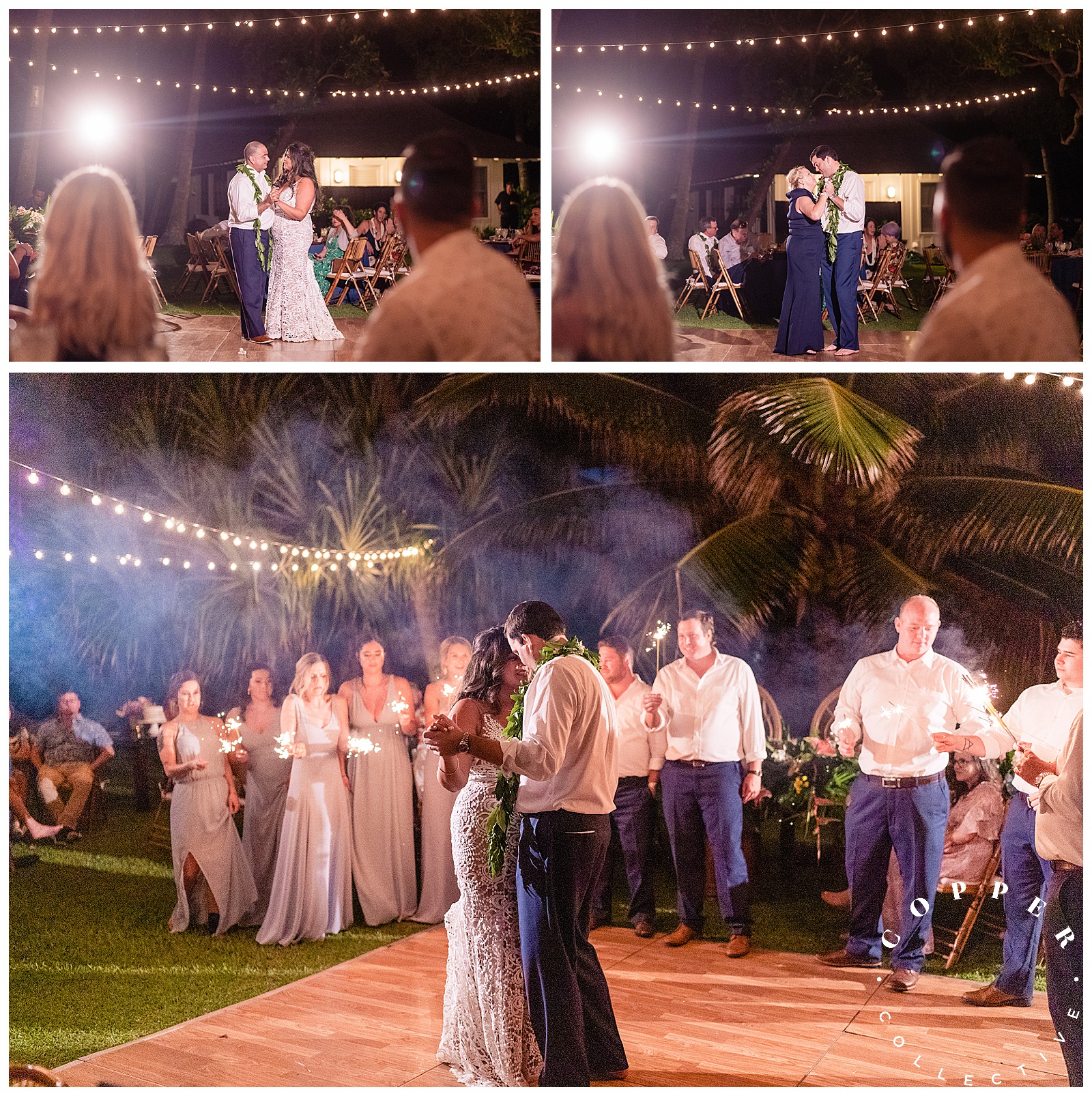 dancing at Oahu wedding day 