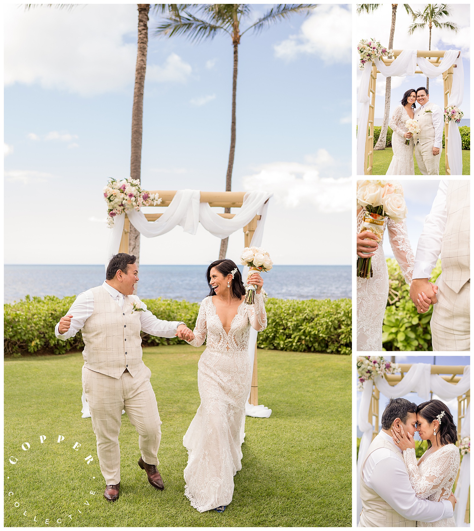 A Lesbian Wedding on the Beach in Oahu, Hawaii